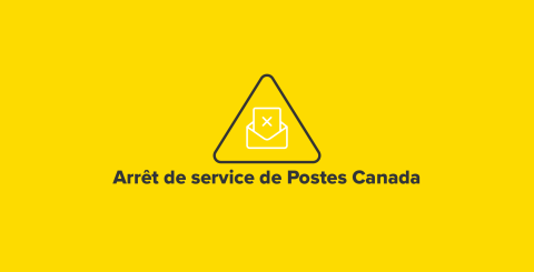 Arrêt de service de Postes Canada 
